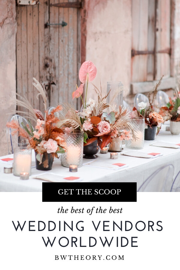 The best of the best wedding vendors worldwide, by BW Theory